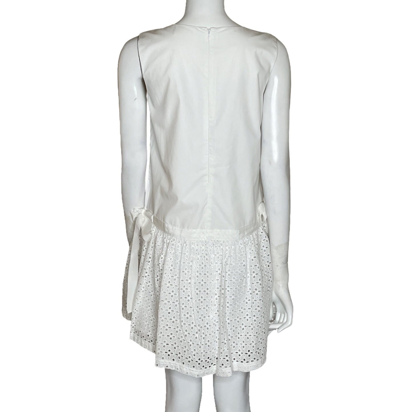 Vestido All Row Encaje Blanco-Talla S