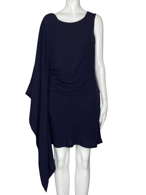 Vestido Tesoro Tps Drapeado Vuelo Morado-Talla S