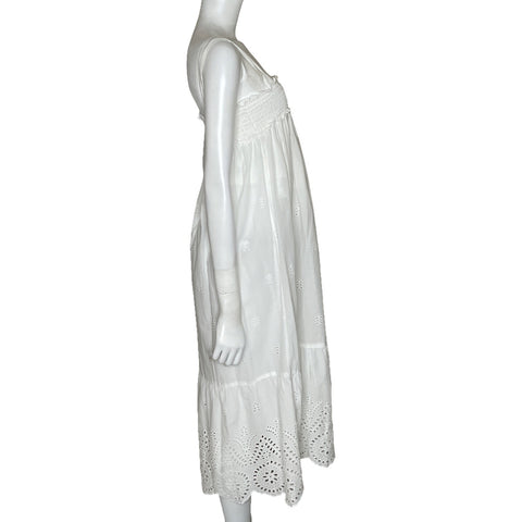 Vestido MNG Playero Blanco-Talla 4