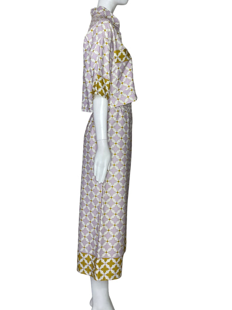 Set Lavi Dos Bolsillos Cropped Morado-Talla S