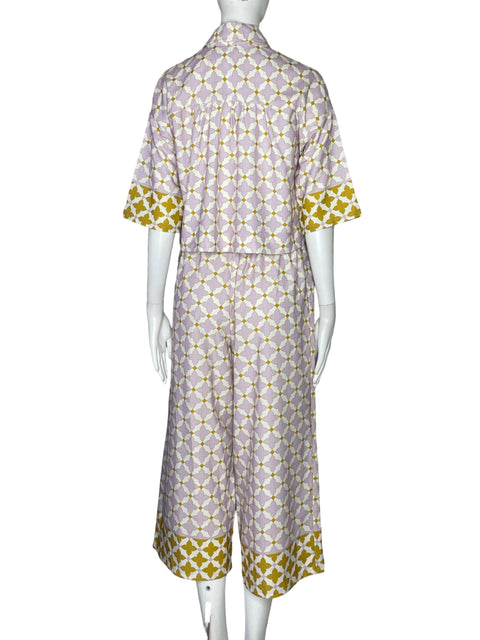 Set Lavi Dos Bolsillos Cropped Morado-Talla S