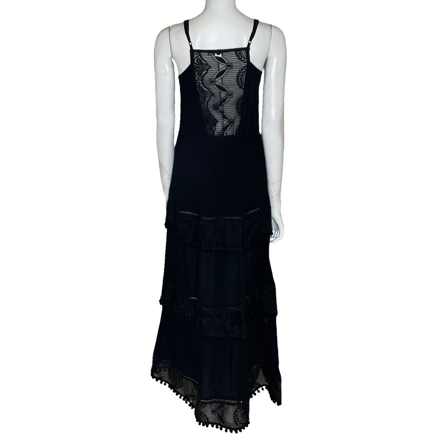 Vestido Zingara Encaje Negro-Talla 1