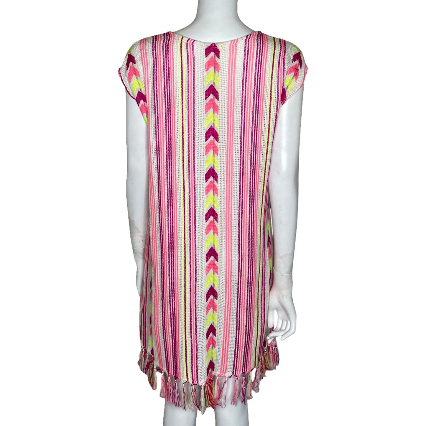 Vestido A&B Rayas Blanco-Talla M