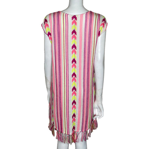 Vestido A&B Rayas Blanco-Talla M