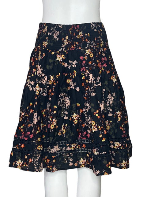 Falda Yessica Acampanado Negro-Talla S