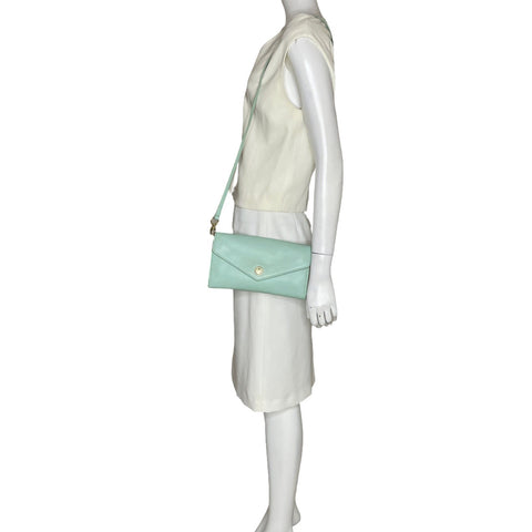 * Cartera Tory Burch Robinson Crossbody Verde Menta.