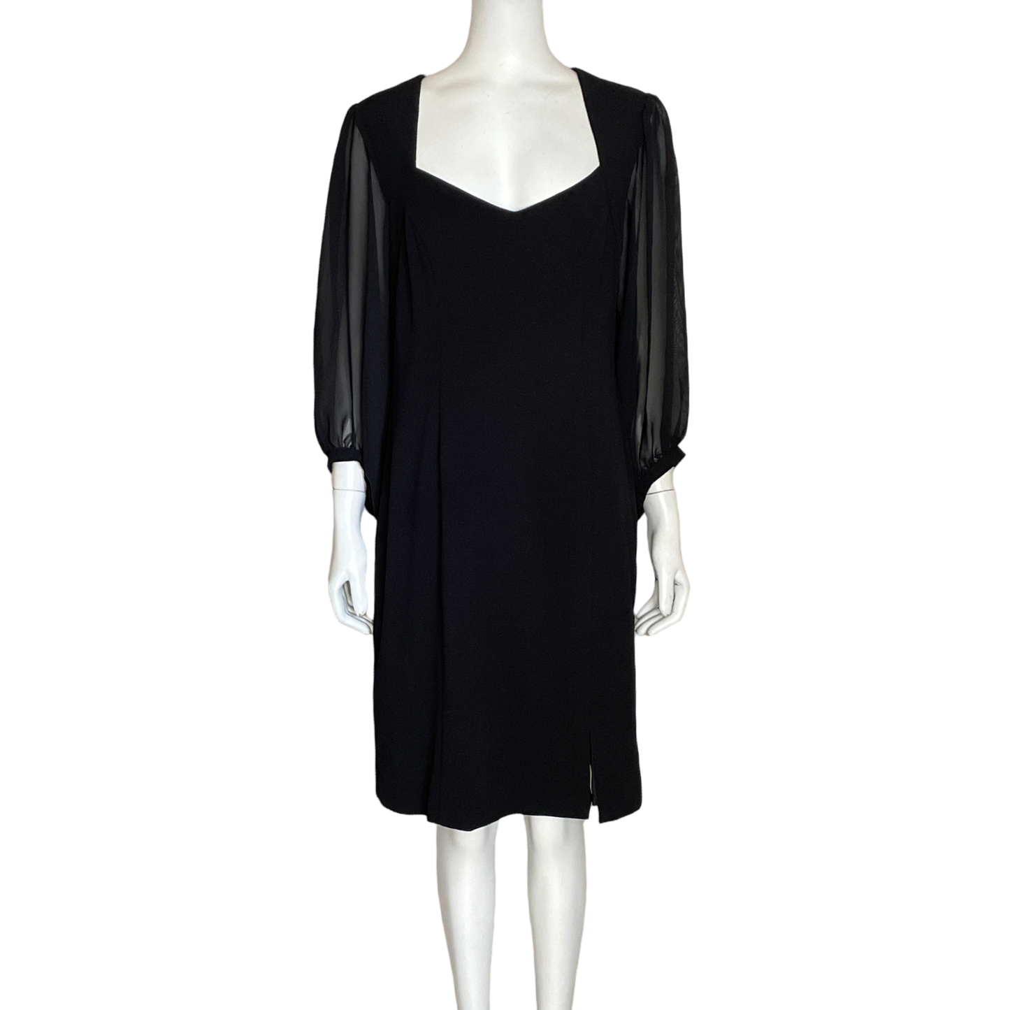 Vestido Donna Ricco Recto Mini Negro-Talla 8