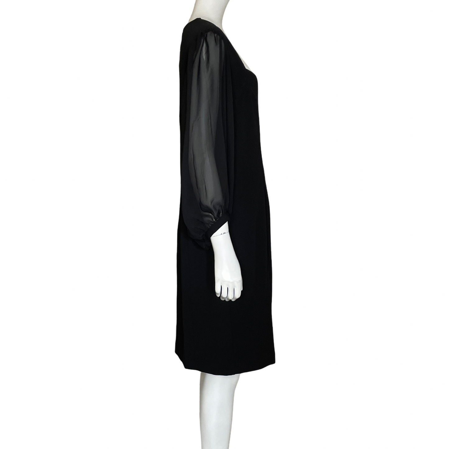 Vestido Donna Ricco Recto Mini Negro-Talla 8