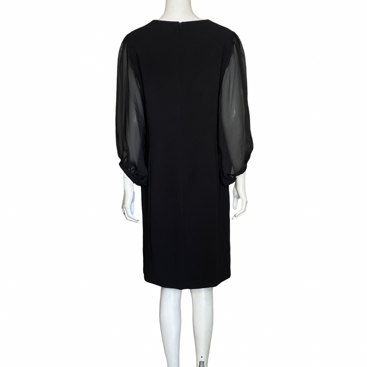 Vestido Donna Ricco Recto Mini Negro-Talla 8