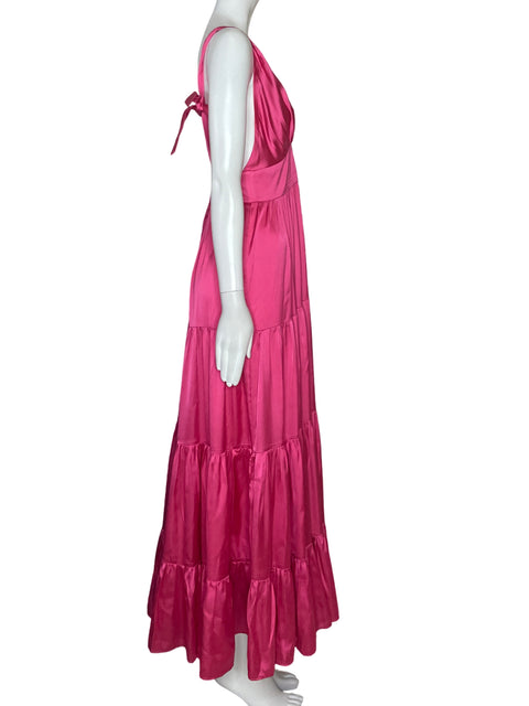 Vestido Vtch Open Back Maxi Rosado-Talla M