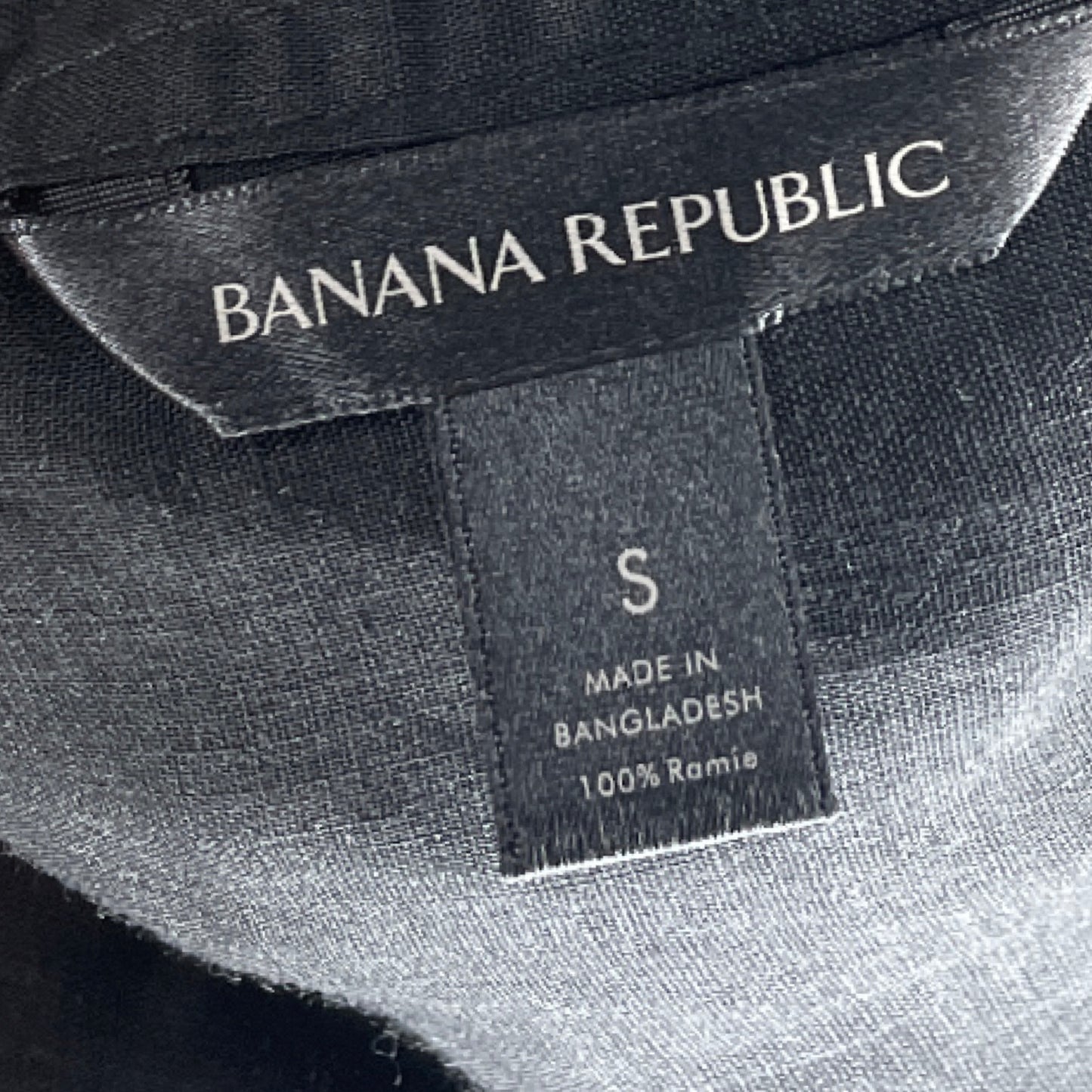 Camisa Banana Republic Fluido Negro - Talla S