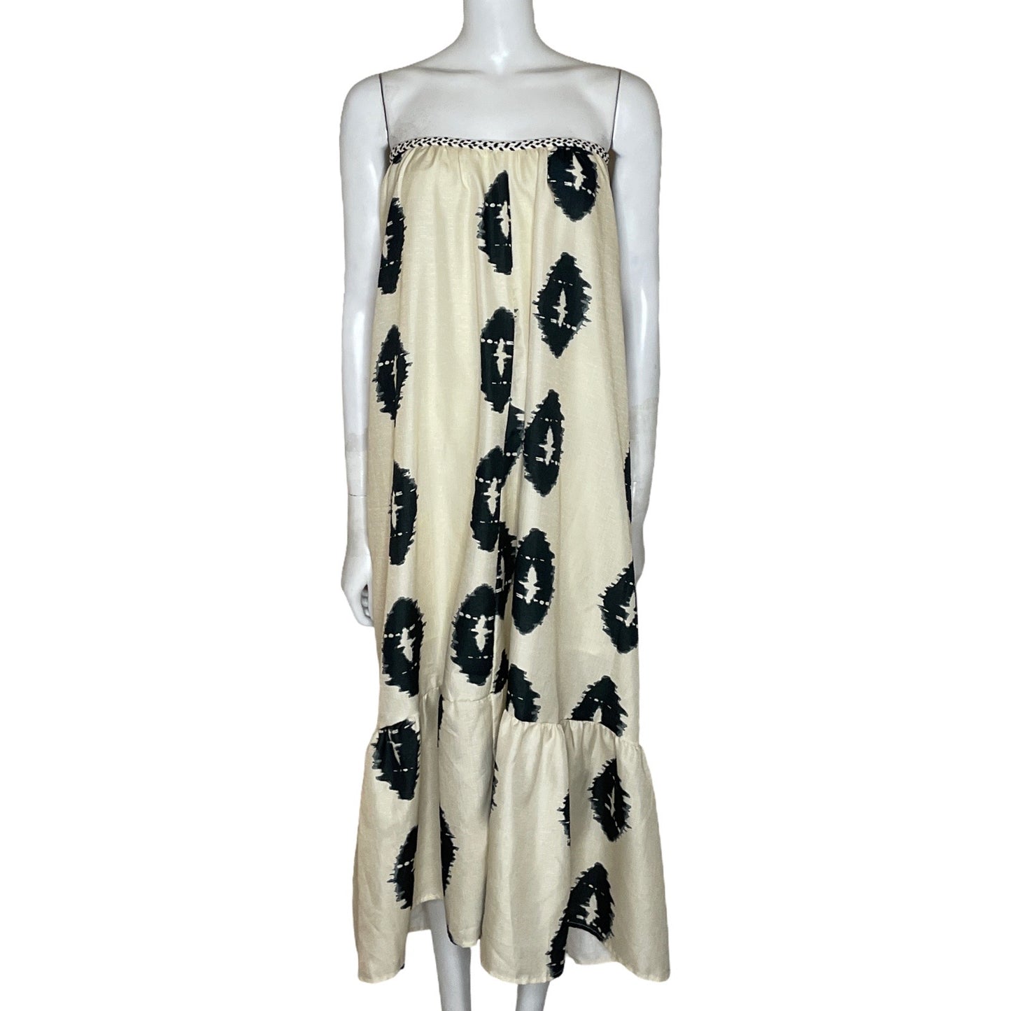 Vestido Tesoro TPS Estampado Beige-Talla M