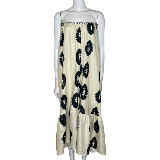 Vestido Tesoro TPS Estampado Beige-Talla M