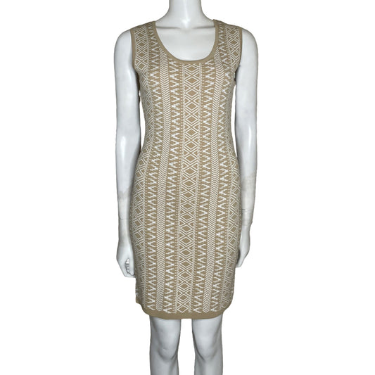 Vestido Miilla Mini Estampado Beige-Talla S
