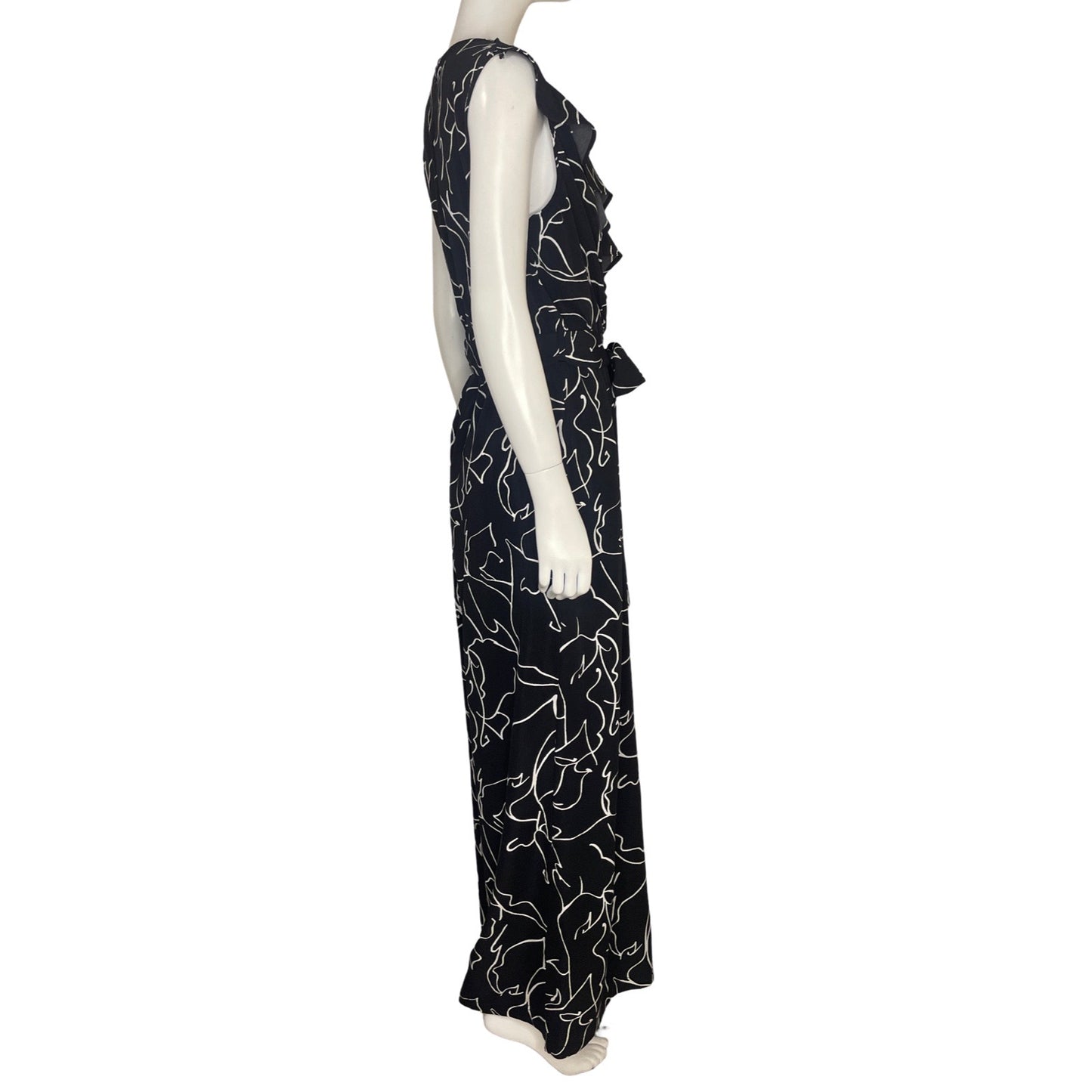 Mono Valentine Estampado Sin Mangas Negro - Talla L