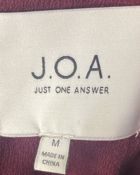 Vestido JOA Just One Answer Encaje Rojo Vino-Talla M