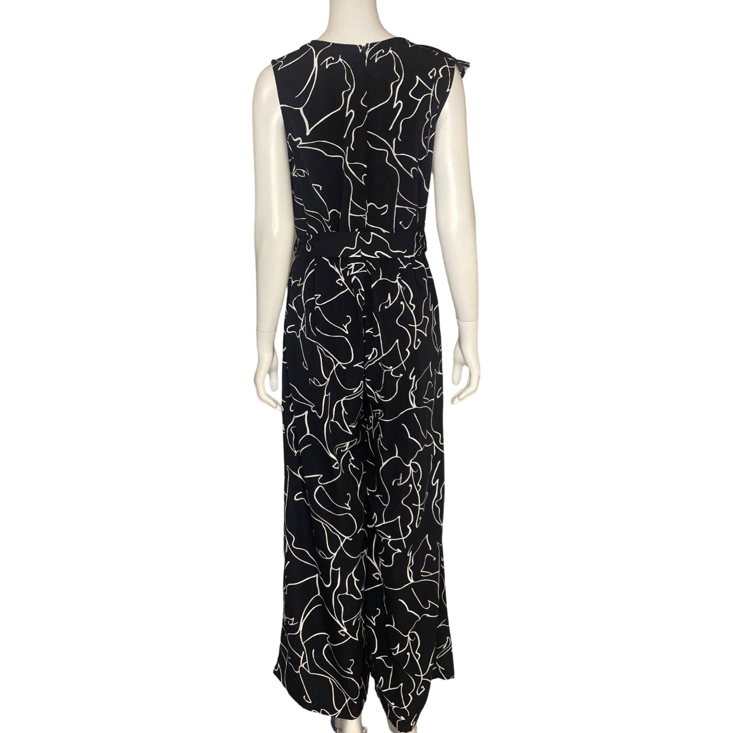 Mono Valentine Estampado Sin Mangas Negro - Talla L