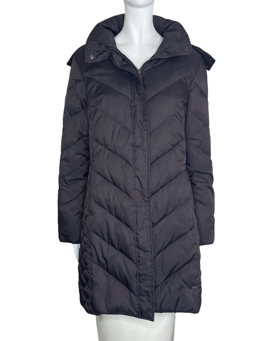 Chaqueta Kenneth Cole Capucha Acolchado Gris-Talla M