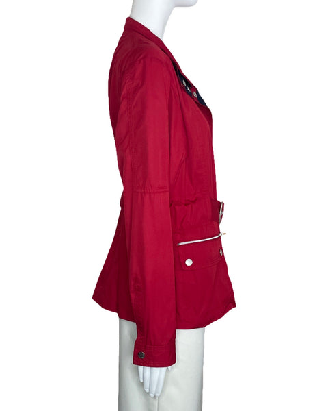Chaqueta Nautica Cinturon Rojo-Talla XL