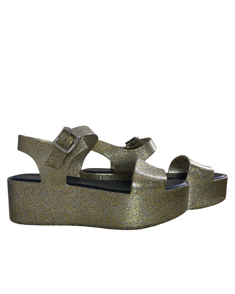 Calzado Melissa Plataforma Brillo Dorado-Talla 8