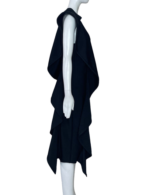 Vestido Fashion Nova One Shoulder Vuelo Negro-Talla L