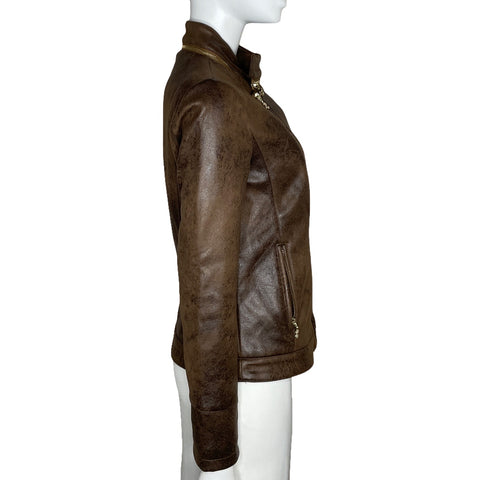 Chaqueta Desigual Bolsillos Marrón-Talla 40
