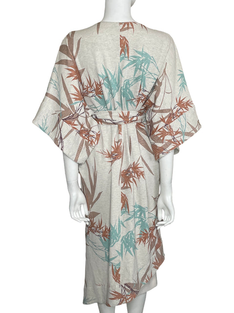 Kimono Pinkfilosofy Cinturón Print Beige-Talla M