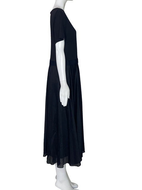 Vestido Karl Lagerfeld Mallas Negro-Talla L