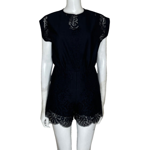 Romper Maje Encaje Negro-Talla 34