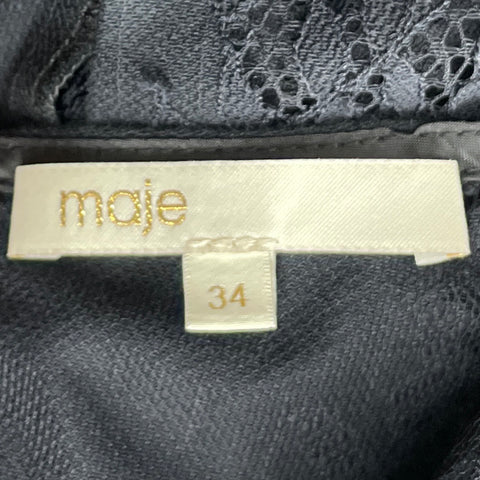 Romper Maje Encaje Negro-Talla 34