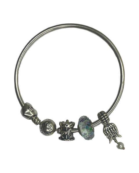 Brazalete Pandora Moments Charms Plateado-Talla U