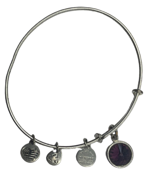 Brazalete Alex and Ani Piedra Plateado-Talla U