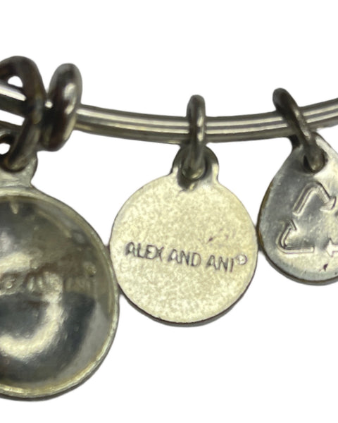Brazalete Alex and Ani Piedra Plateado-Talla U