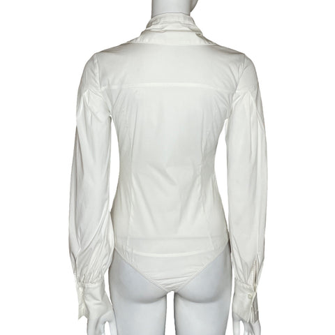 Body Patrizia Pepe Camisero Blanco-Talla U