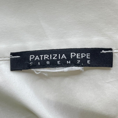 Body Patrizia Pepe Camisero Blanco-Talla U