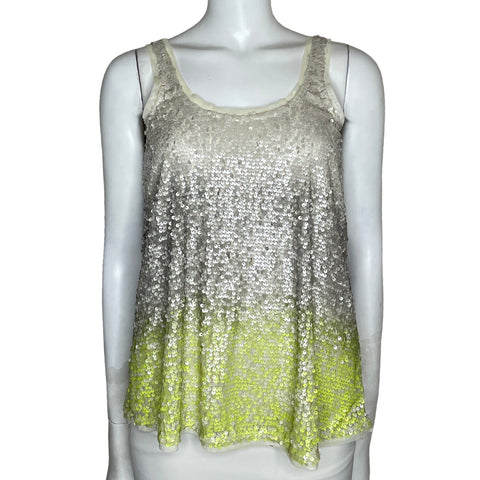 Top Dress To Lentejuelas Beige-Talla P