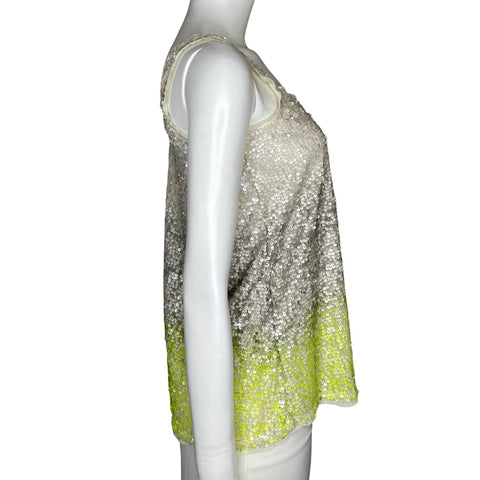 Top Dress To Lentejuelas Beige-Talla P