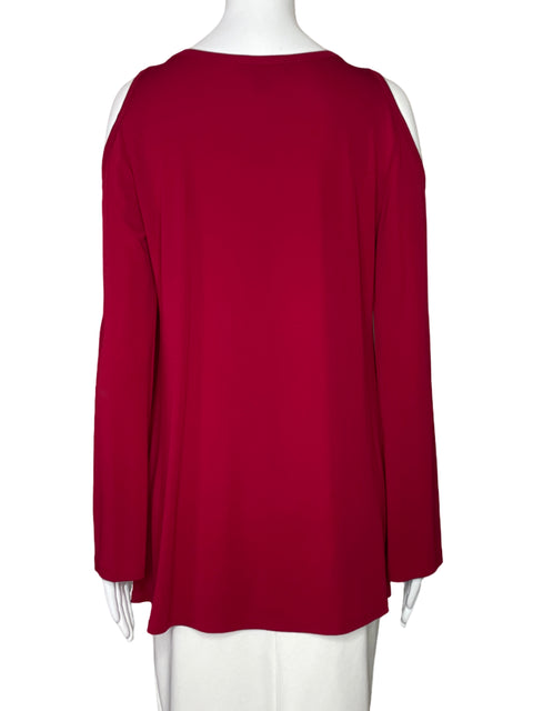 Blusa Karen Kane Mangas Fluido Rojo-Talla M
