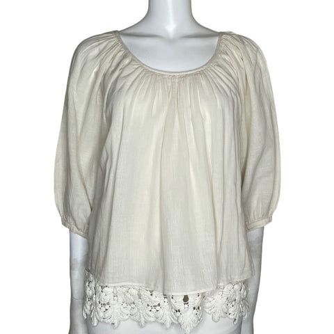 Blusa Love Sam Fluida Blanco-Talla XS