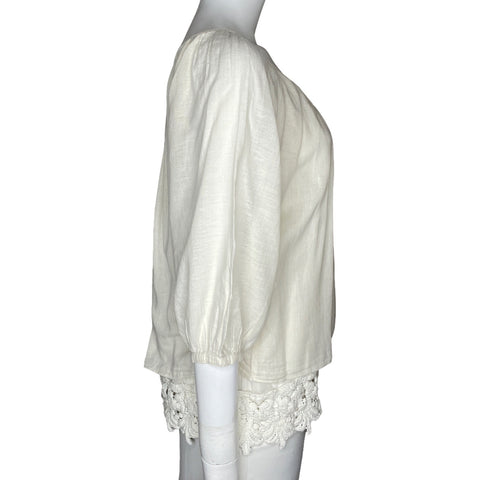 Blusa Love Sam Fluida Blanco-Talla XS