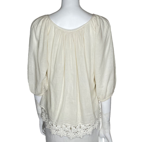 Blusa Love Sam Fluida Blanco-Talla XS