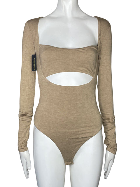 Body AFRM Mangas Beige-Talla S