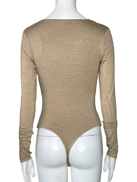 Body AFRM Mangas Beige-Talla S