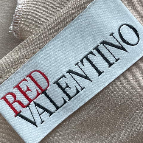 Top Red Valentino Plumas Beige-Talla U