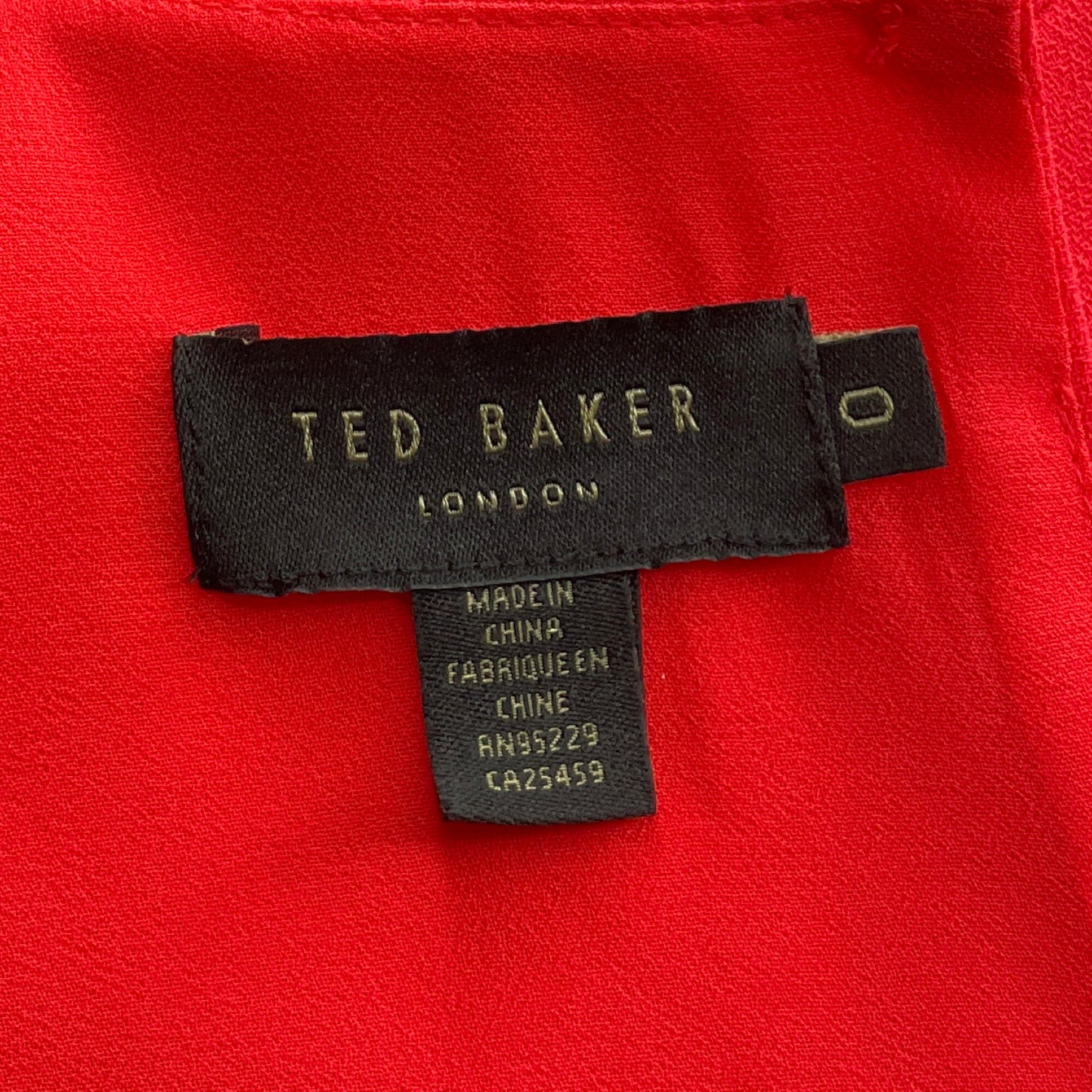 Blusa Ted Baker Sin Mangas Rosado-Talla 0