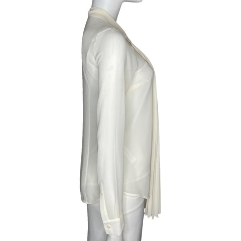 Camisa Michael Kors Plisado Blanco-Talla U