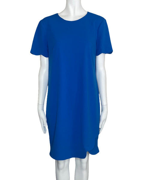 Vestido Maggy London Midi Manga Corta Azul-Talla 8