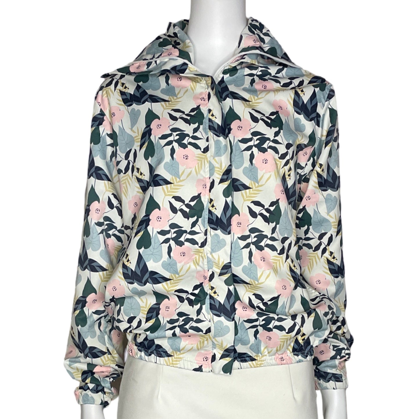 Abrigo Bloom Floral Azul - Talla S