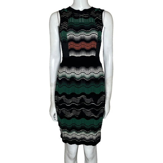 Vestido Missoni Estampado Zigzag Negro-Talla U
