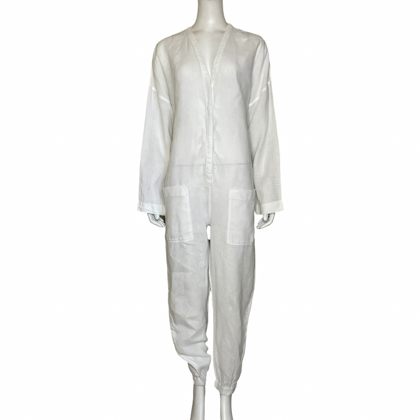 Mono James Perse Cuello V Blanco-Talla 3